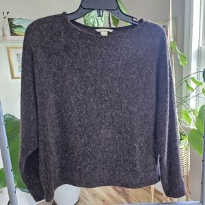 H&M Brown Batwing Slouchy Sweater